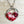 Red Kingman Turquoise Heart with Cloud Cabochon No. 8