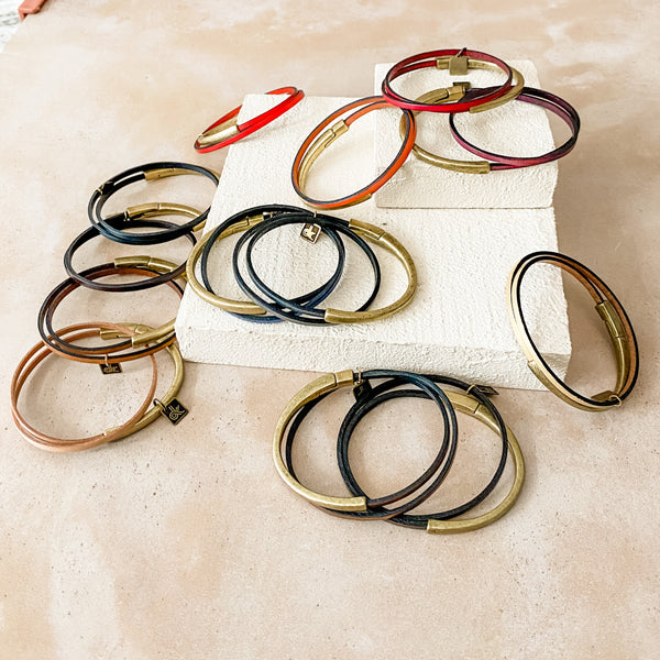 Skinny Breakaway Wrap | Brass Clasp