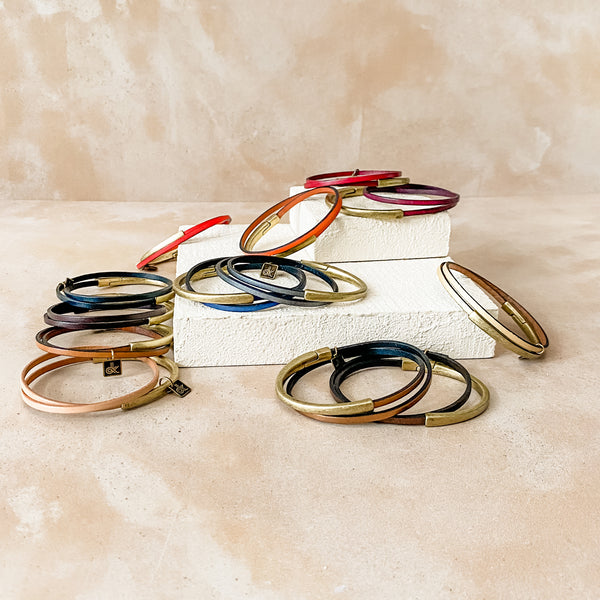 Skinny Breakaway Wrap | Brass Clasp