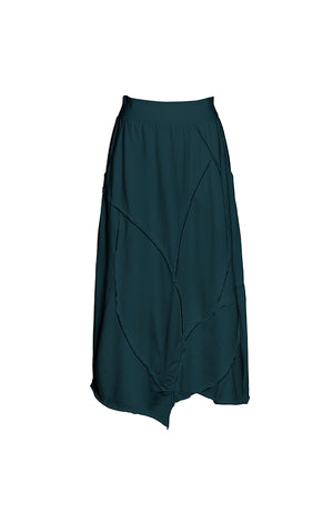 Cynthia Ashby Jade Asymmetrical Cotton Skirt | Baltic