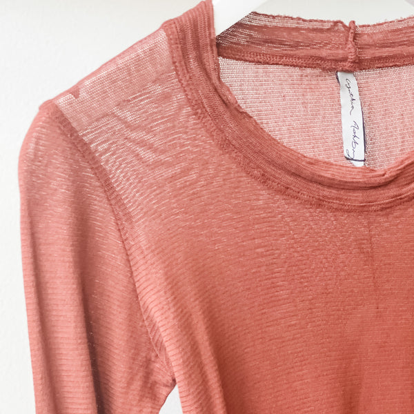 L/S Cotton Mesh Tee