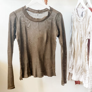 L/S Cotton Mesh Tee
