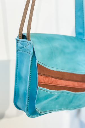 Free Spirit "midi x" Leather Bag in Endless Summer No.1