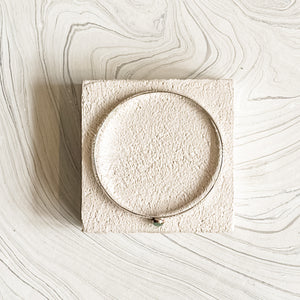 Orbit Sterling Bangle with Aventurine