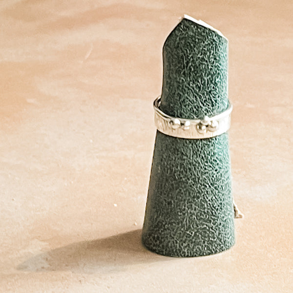 Sterling Silver River Rock Stacking Ring