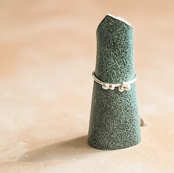 Sterling Silver River Rock Stacking Ring