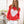 Wooden Ships Ava Raglan Heart Lightweight Knit Sweater Apple Red | Light Pink