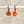 Terra Cotta Ceramic Wafer Hoop Earrings
