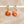 Terra Cotta Ceramic Wafer Hoop Earrings