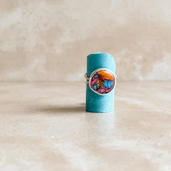 Adjustable Sunset Turquoise Ring No.4