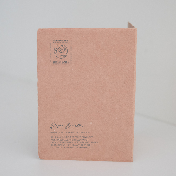 Life is tough, but so are you | Sympathy Greeting Card: Flat A2 Greeting Card. Blank on Back.