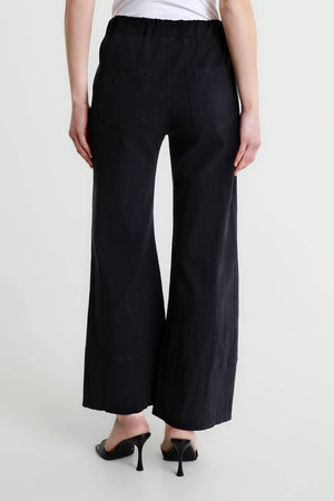 Aditya Flared Leg Pull-on Pant (PC105): 001 Black / One Size