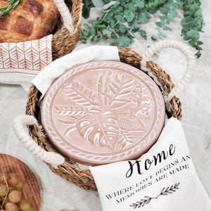 Handmade Bread Warmer & Wicker Basket - Plant Round