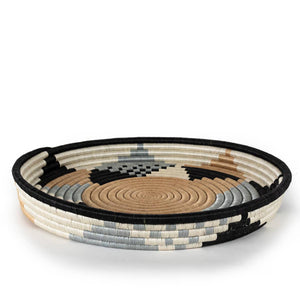 Boutique Diversiform Gray Woven Bowls: Medium | 12"