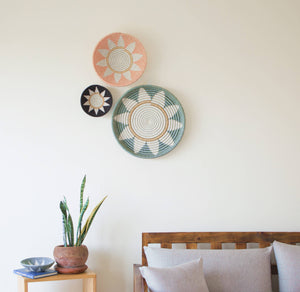 Zuba Woven Bowls: Blush / Medium