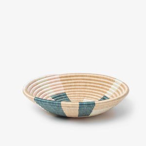 Prism Woven Bowls: Light Pink & Teal | Small | 7"