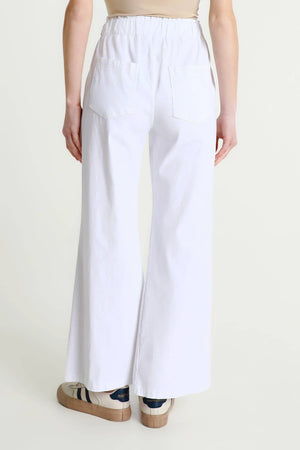 Hera Flared Leg Pull-on Pant (PL406): 100 White / One Size