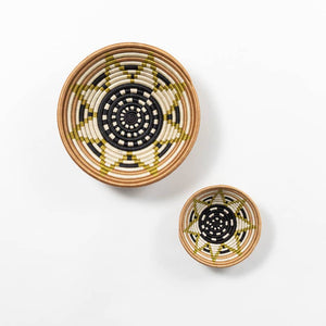 Boutique Vestine Green Woven Bowls: Vestine Green | Small | 7"