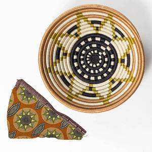 Boutique Vestine Green Woven Bowls: Vestine Green | Small | 7"