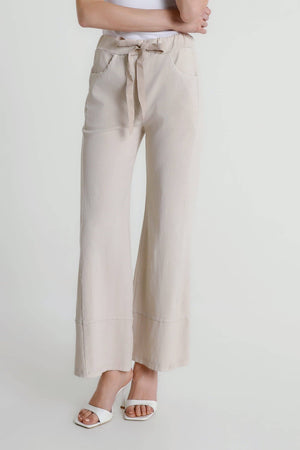 Aditya Flared Leg Pull-on Pant (PC105): 250 Beige / One Size