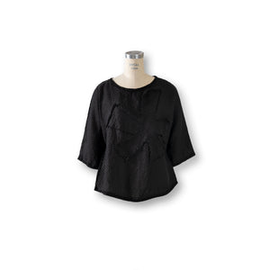 Sedge Linen Top | Black