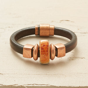 Midnight Sun Leather Bracelet