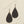 Leather Earrings - Small Teardrop