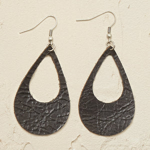 Lux Leather Earrings -The Cut Out
