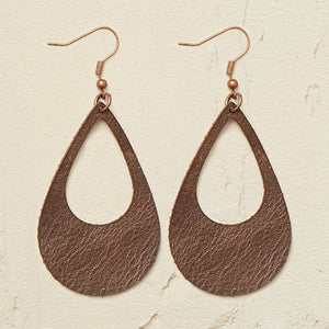 Lux Leather Earrings -The Cut Out