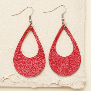 Lux Leather Earrings -The Cut Out