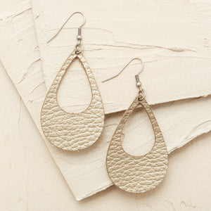 Lux Leather Earrings -The Cut Out