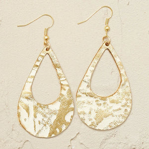 Lux Leather Earrings -The Cut Out