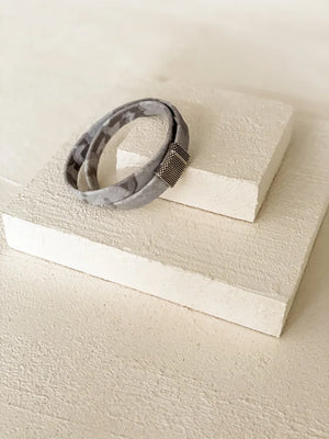 Light Camo Print 2X Wide Wrap Bracelet