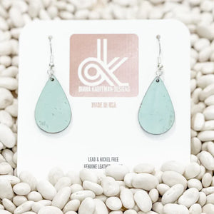 Lux Cork Earrings -Small Teardrops in Pastels