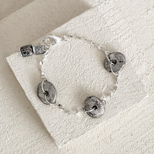 Earth/Water Element Ceramic Station Bracelet