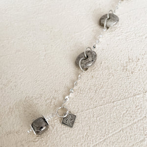 Earth/Water Element Ceramic Station Bracelet