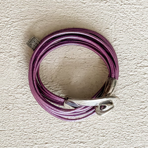 Playing Hooky Bracelet | Metallic Orchid | Silver