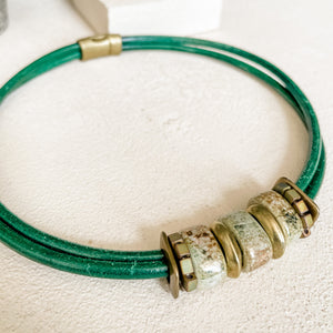 Evergreen Leather Necklace
