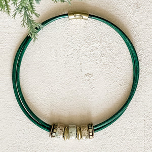 Evergreen Leather Necklace